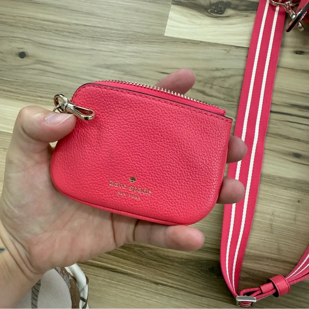 Kate Spade Vibrant Pink Crossbody Bag with Coin Pouch - Picture 12 of 14